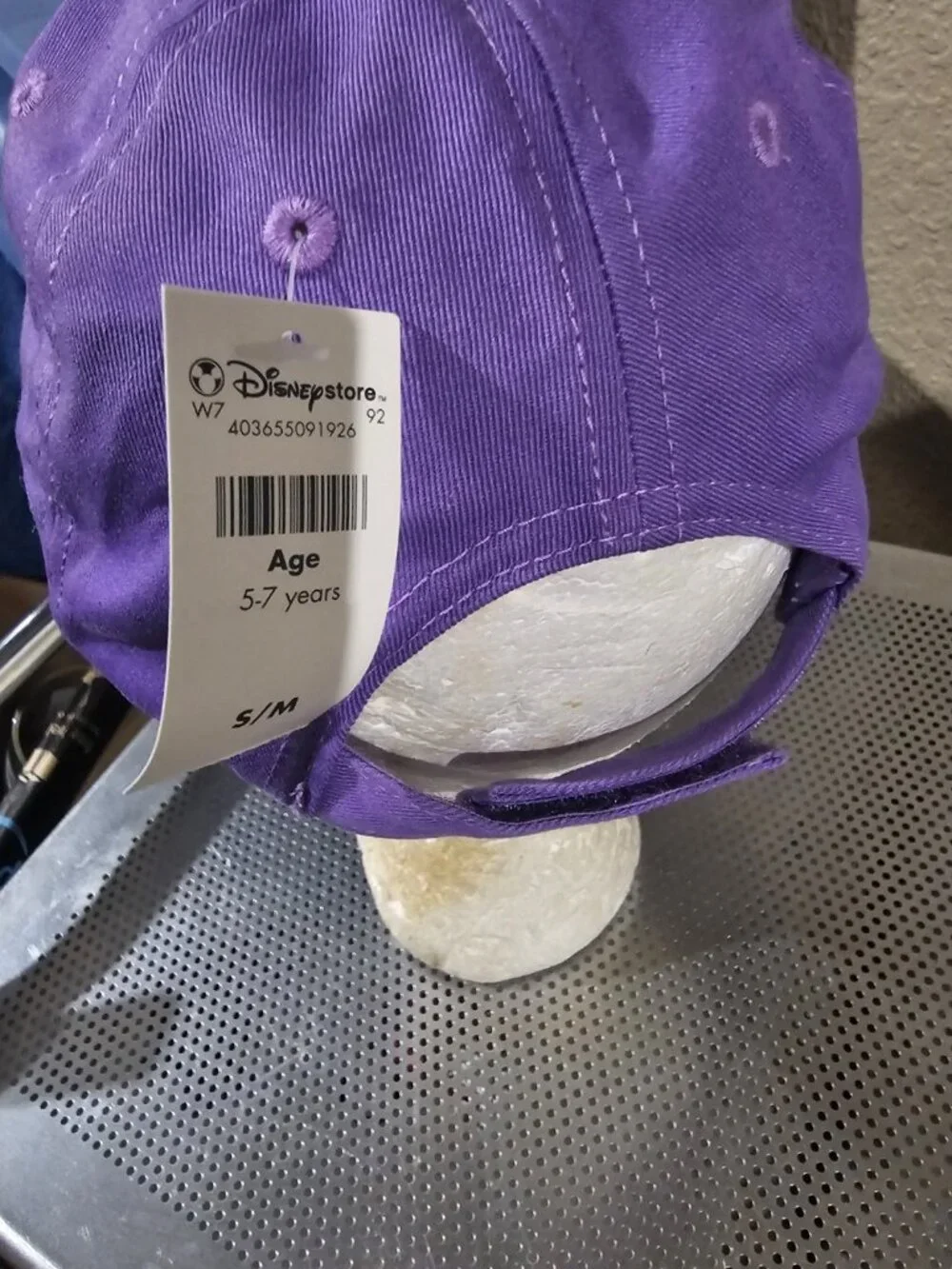 Disney Accessories Minnie Mouse Baseball Cap Purple Adjustable Youth NEW